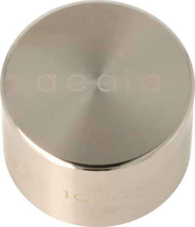 Peshë kalibrimi Acaia 100 g, çelik inox, argjendtë