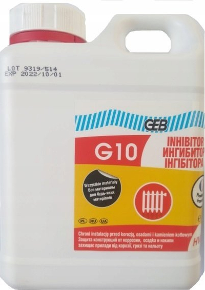 Inhibitor korrozioni Geb G10 Protektor Multi Metal, 1L, për sistem ngrohje