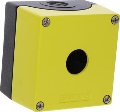 Kuti komandimi Siemens SIRIUS ACT 3SU1851-0AA00-0AA2, metalike, 1 vrimë 22mm, e verdhë