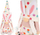 Figurinë për zbukurim Saska Gnome Bunny, 25cm, për pranverë dhe Pashkë, shumëngjyrëshe