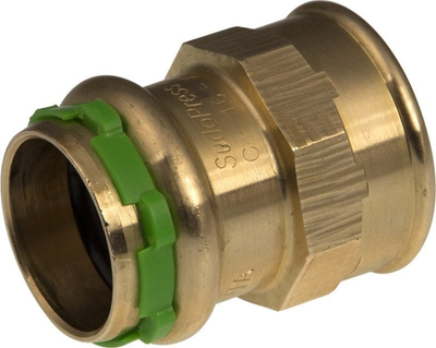 Bashkues crimp Comap, bronz, filetë femër femër 1"