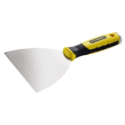 Spatulë për glet Stanley Joint Filler, 100 mm, çelik inoksi, e verdhë me të zezë