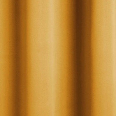 Set perde blackout Atmosphera Interior Designer, 135x240cm, me unaza metalike, okër