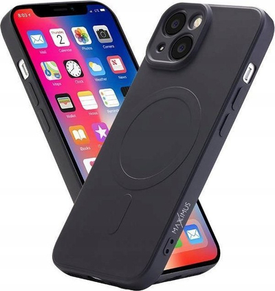 Kapak telefoni MX Liquid Armour për iPhone 15 Plus 6.7", MagSafe, i zi