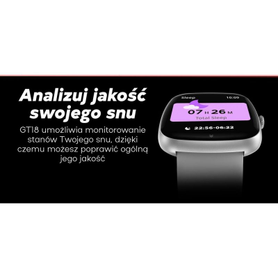Ora inteligjente Gravity GT18-7, 1.83", rrip gome 22mm, rozë