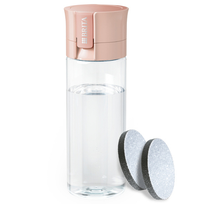 Shishe filtruese BRITA Vital, 0.6L, me 2 filtra MicroDisc, pjeshkë pastel