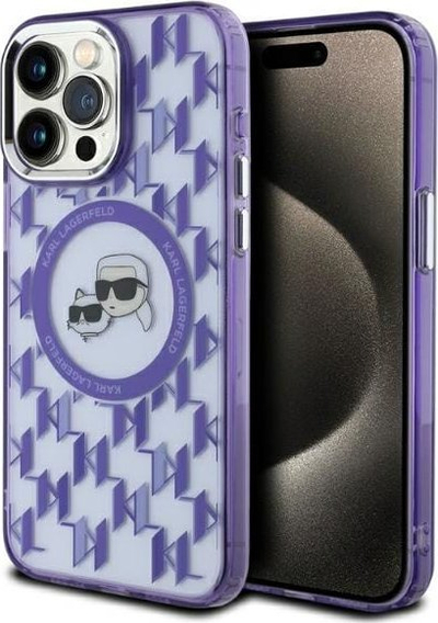 Mbulesë telefoni Karl Lagerfeld KLHMP15LHMCKMHU, për iPhone 15 Pro 6.1", MagSafe, vjollcë