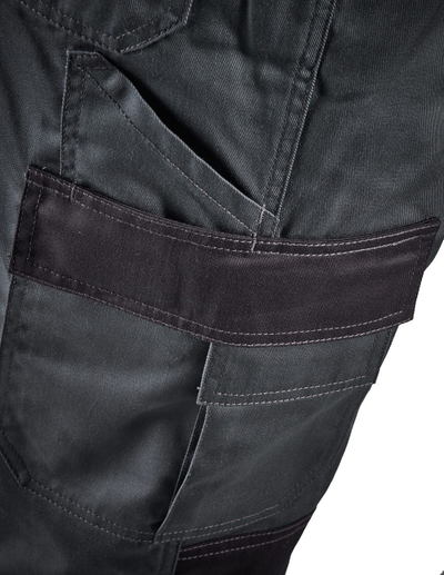 Pantallona pune Dickies Everyday, me xhepa cargo, me xhepa për mbrojtëse gjuri, gri me të zezë