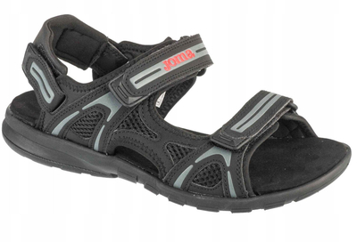 Sandale burra Joma S.Zeus 2501 M, me shirit ngjitës, shollë gome, ngjyrë e zezë