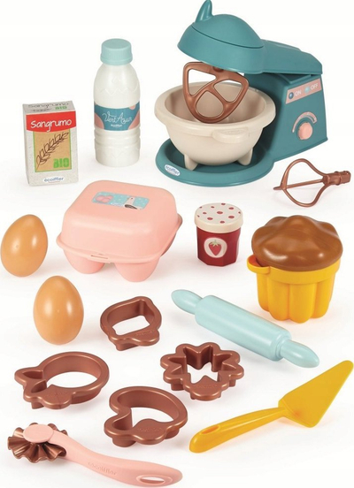 Set loje imagjinare Ecoiffier Sweet Box Game, lodër për kalamaj, shumëngjyrëshe