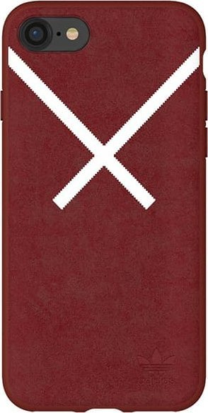 Kuti telefoni Adidas OR Moulded XBYO për iPhone 6 6S 7 8 SE 2020 2022, TPU, e kuqe burgundy