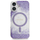 Mbrojtëse telefoni Guess Glitter Guhmp16Srgrgeu për iPhone 16, MagSafe, vjollcë