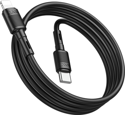 Kabllo USB C në Lightning Hoco X83 Victory, PD 20W, 1m, e zezë
