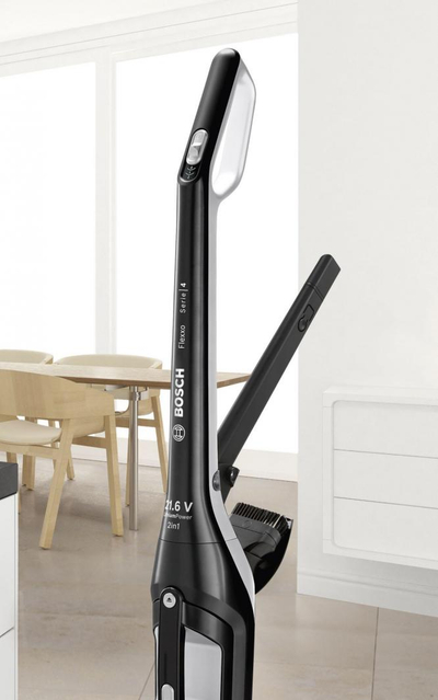 Fshesë me korrent Bosch Flexxo BBH32101, 21.6 V, e zezë