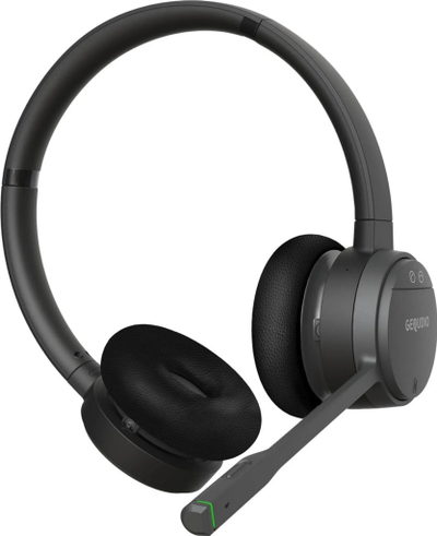 Kufje pa tela Gequdio Wa9752, DECT dhe Bluetooth, e zezë