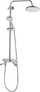 Set dushi me mixer GURARA Rainshower, kokë e madhe dushi, dush dore, argjendtë