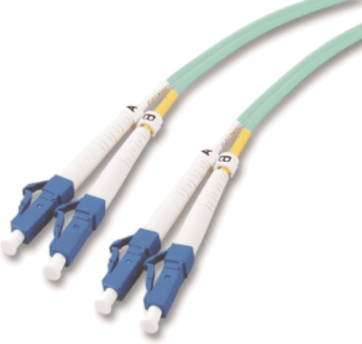 Kabllo rrjeti Mcab Fiber optic, OM3, LC-LC, 5m