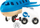 Lodër aeroplan BRIO Airplane 33306, set me figura, blu