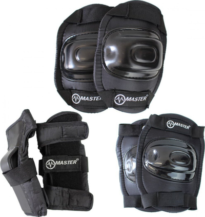 Set mbrojtës për patina Master Protectors, për kalamaj L, i zi