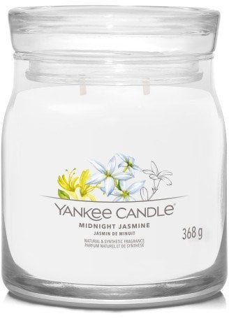 Qiri Yankee Candle Midnight Jasmine, 368g, aromë lulesh, ngjyrë neutrale