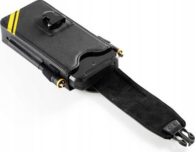 Këllëf me kapse Ulefone Armor për Armor 26, lëkurë, i zi