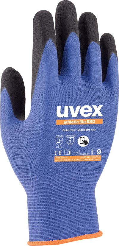 Doreza pune Uvex Athletic Lite ESD, nr 11, antistatike, blu me të zezë