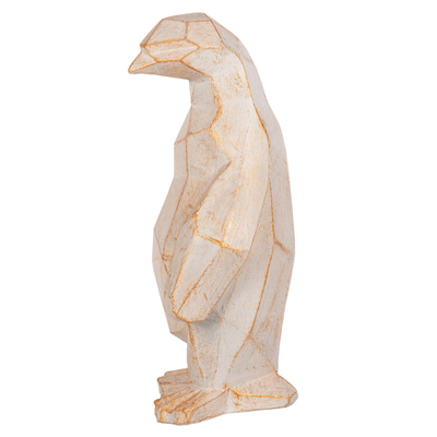 Dekor dyshemeje Penguin 30x20x60Hcm (HM7915), bardhë/ ari