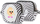 Portofol PIXIE CREW Universal Case MIA ERNO BL, silikon neopren, me piksel, bardh e zi