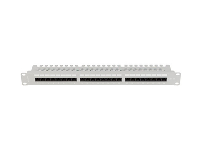Panel patch Lanberg PP5-24, 24 porta, Cat.5e UTP, gri