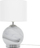 Lampë tavoline Beliani Uele, metal, 40 cm, gri me të bardhë