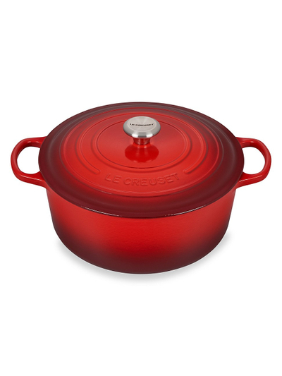 Tenxhere gize Le Creuset Signature, 9Qt, me emajl, e kuqe Cerise