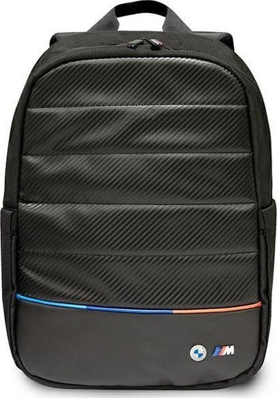 Çantë shpine BMW M Series Carbon Tricolor për laptop 16\", kundër vjedhjes, e zezë