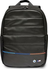 Çantë shpine BMW M Series Carbon Tricolor, për laptop 16", kundër vjedhjes, e zezë