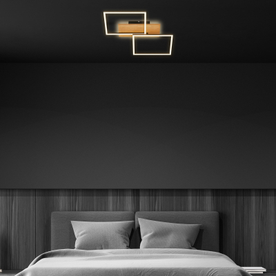 Ndriçues Briloner  LED 30W,  3260 lm, 3000K, 50 x 41 x 8,5 cm, i zi/kafe e hapur