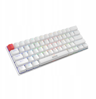 Tastierë gaming Marvo Scorpion KG933G Saber 61, mekanike, RGB, 60%, layout UK, e bardhë