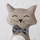 Ndalesë dere Boltze Cat Block, 31 cm, poliester, gri