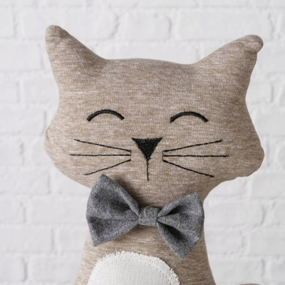 Ndalesë dere Boltze Cat Block, 31 cm, poliester, gri