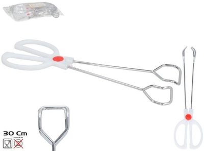 Pinca kuzhine KITCHEN&GO, 30 cm, metalike, të bardha