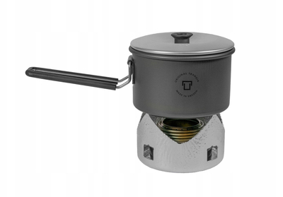 Stufë kampingu Trangia Micro Original HA, 0.5L, alumini i fortifikuar, argjend