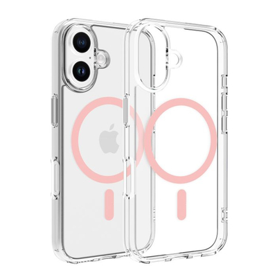 Dviced MagSafe iPhone 16 Clear Case, Pink