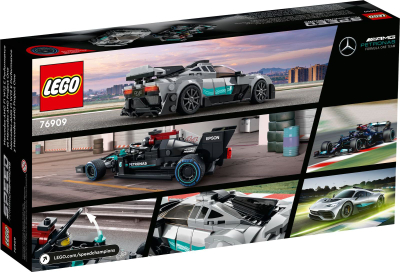 Set LEGO Speed Champions Mercedes AMG F1 W12 edhe Project One 76909, 564 copa, për kalamaj 9+