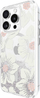 Kapak telefoni Kate Spade New York Liquid Glitter MagSafe për iPhone 16 Pro, model Hollyhock, transparent me lule