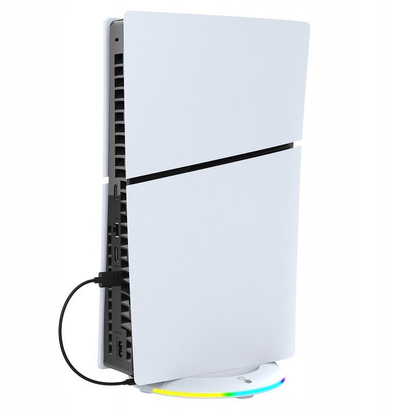 Qëndrim vertikal iPega P5S025S, RGB, për PS5 Slim, i bardhë