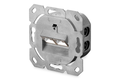 Prizë rrjeti Digitus CAT 6 Class E, 2 porta RJ45, e mbrojtur, montim sipërfaqësor, e bardhë