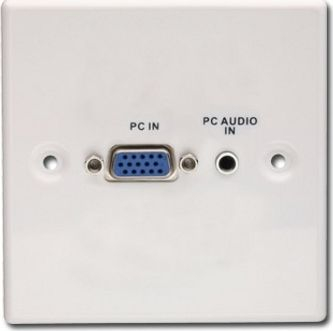 Prizë muri Lindy VGA + 3.5mm Stereo Jack