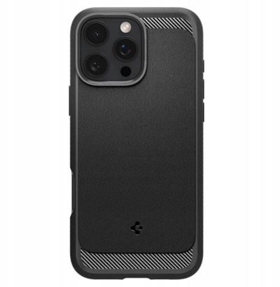 Kapak telefoni Spigen Rugged Armor MagSafe, për iPhone 17 Pro, i zi