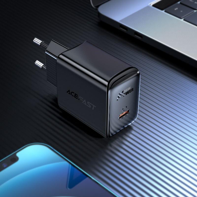 Karikues muri ACEFAST USB C GaN, 30W, PD QC 3.0 PPS, i bardhë