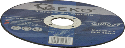 Диск за сечење за метал GEKO, 125mm, дебелина 1.0mm