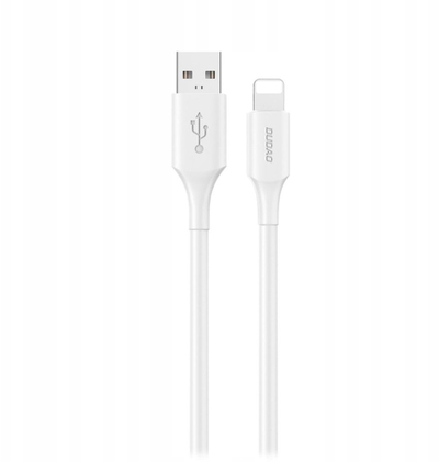 Kabllo karikimi Dudao L2sL USB A në Lightning, 6A, 1.2m, e bardhë