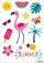 Тетоважи за деца ХЕРМА Tattoo Classic Summerfeeling, 13 парчиња, отпорни на вода, многубојни
